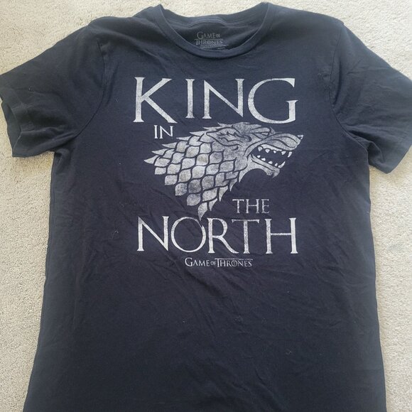King Of the North T Shirt Game Of Thrones Official Medium - Picture 2 of 8